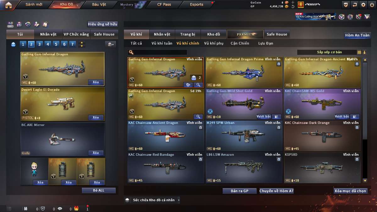 shop acc cf uy tin gia re
